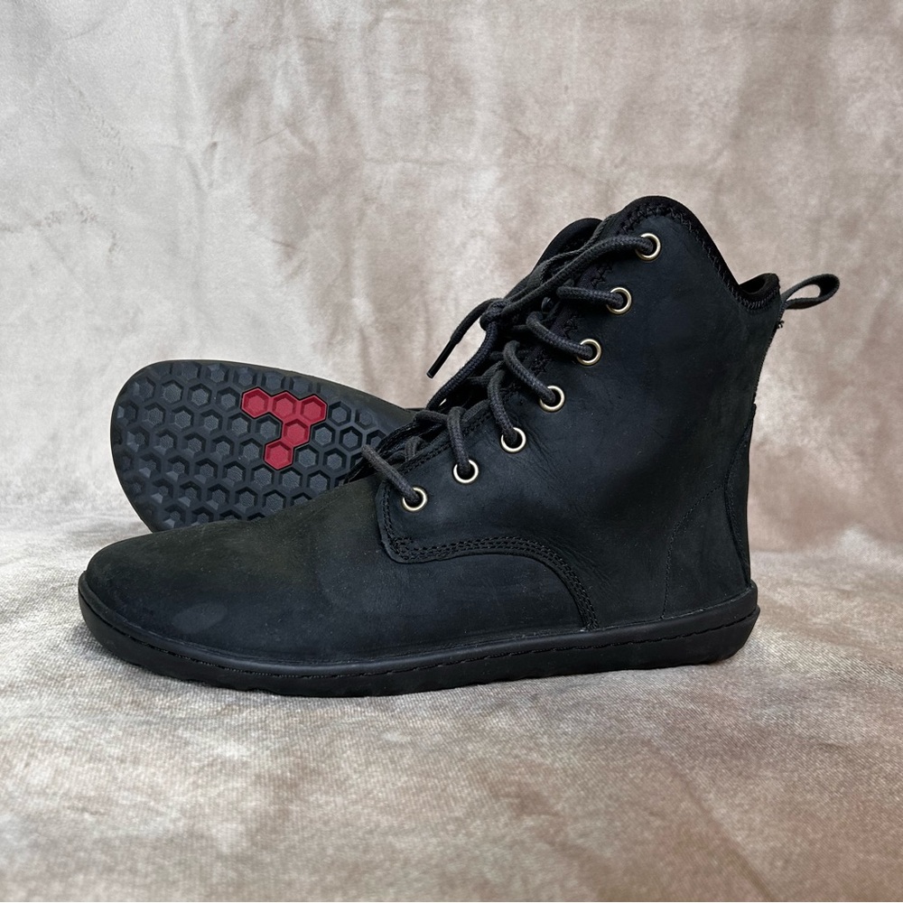 SOLD Vivo Barefoot Scott IV Black Lace-Up Weather Proof Thermal Sole Boots